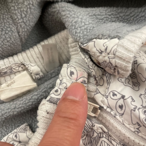 12-18m but fits like 18-24m H&M fleece lined jacket. Woodland animals. - Picture 10 of 10